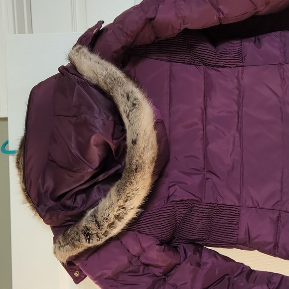 Joules Burgundy Caldcott Puffer Coat - Picture 9 of 11